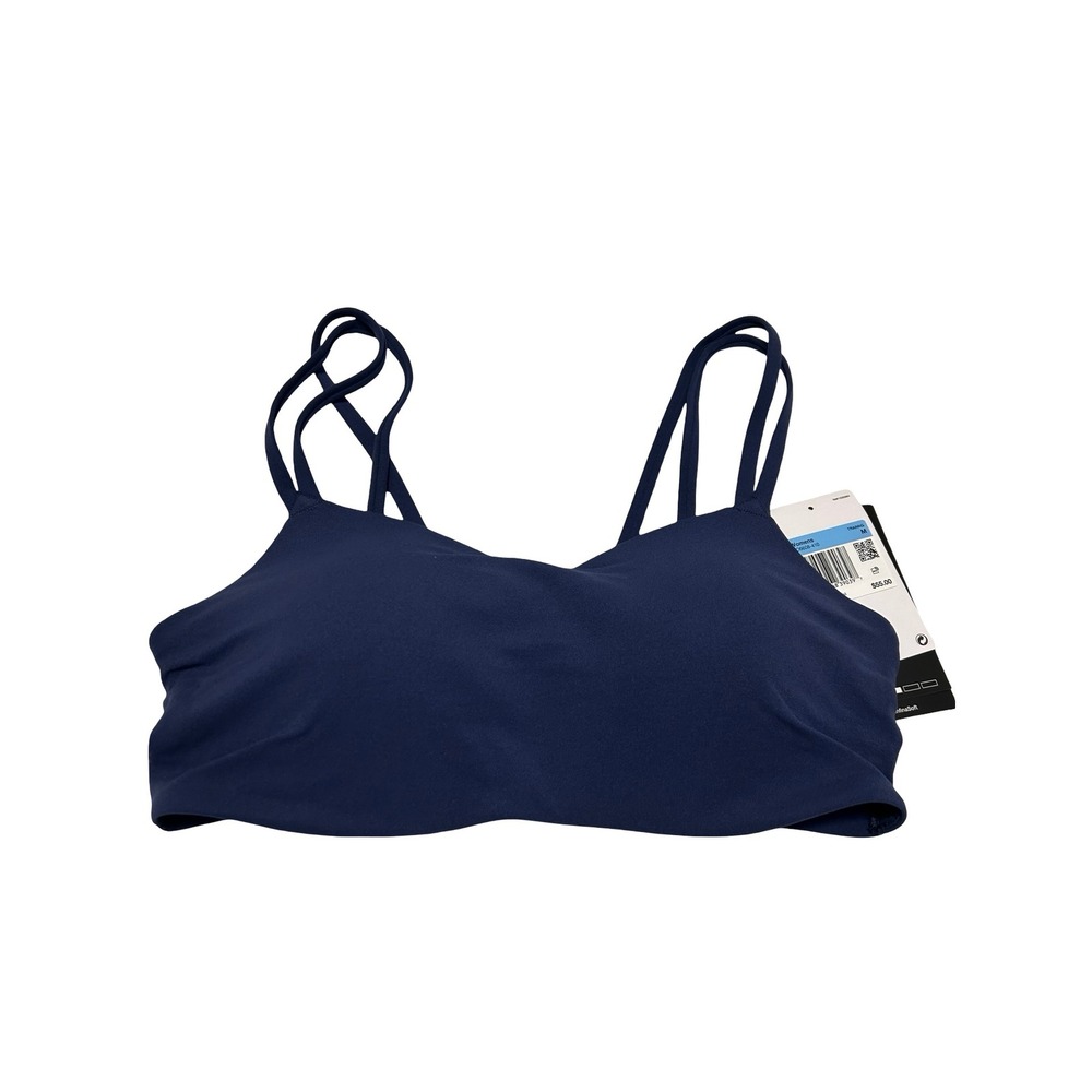 Nike Strappy Light-Support Sports Bra Navy Blue Sz M NWT
